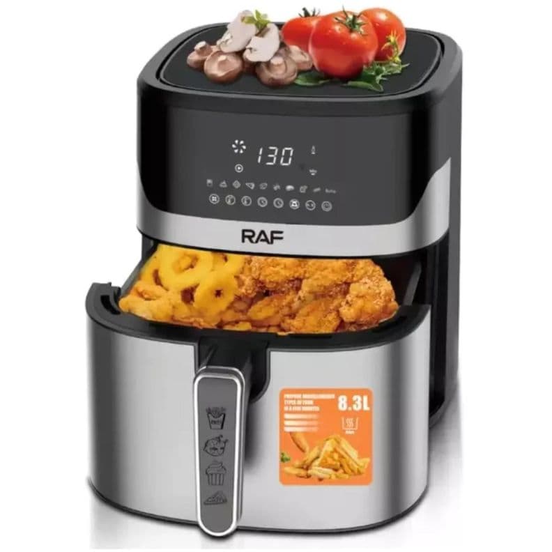 Freidora De Aire Air Fryer 8300ml Bascula Gramera R5375 Raf Negro