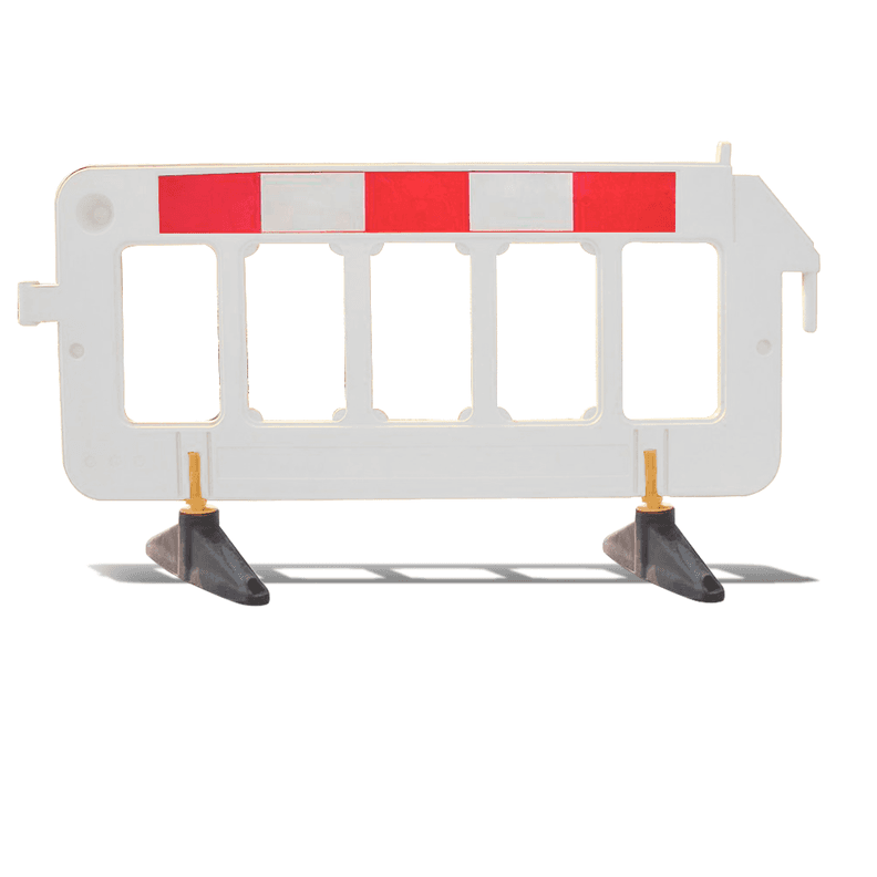 Barrera Plastica Trafico Premium Blanca 1x2mts Qrubber Blanco