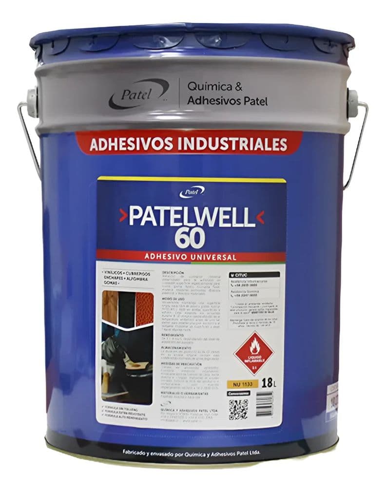 Adhesivo de contacto industrial Lata 18 Lts. Gris