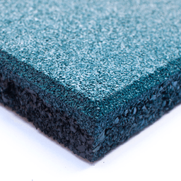 Pastelon de caucho 50cmx50cmx25 mm azul Qrubber