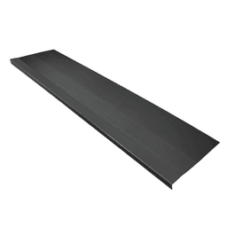 Grada Pvc Estriada (negro) 3mm x120cm x 30cm QRubber