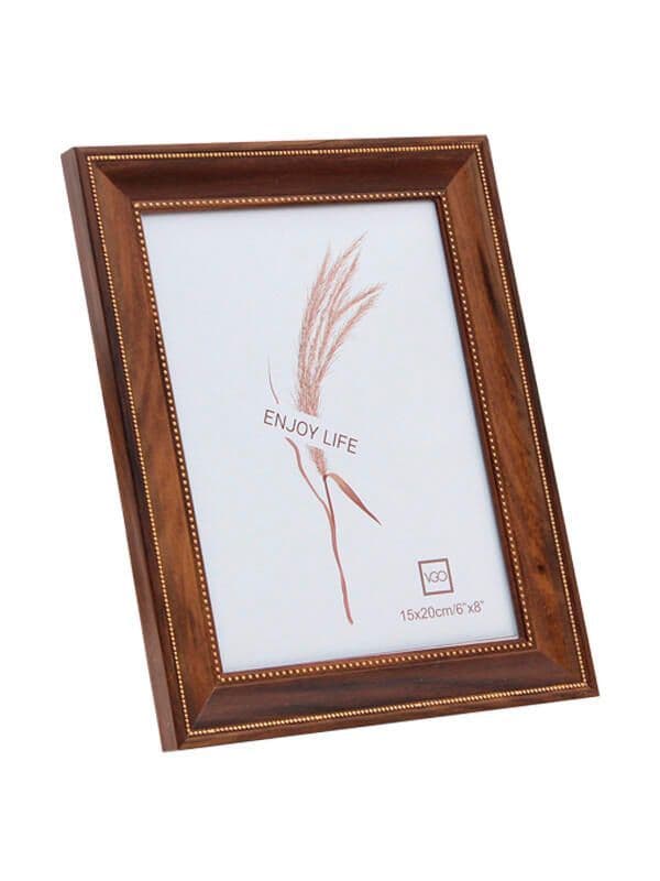 Marco 13X18 Madera Con Detalle Puntitos Vgo Cafe