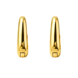 Aros Argollas Bisagra Enchapado en oro de 18k de 30mm