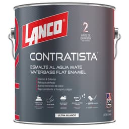 Esmalte al agua lanco pro contratista 1 GL