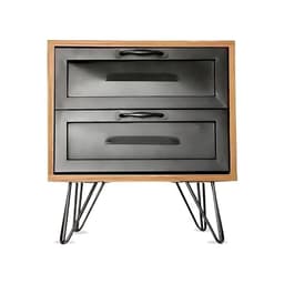 Velador Gibson Mueble Madera Fierro Hogar Dormitorio
