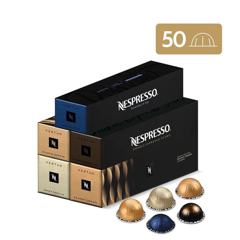 50 Capsulas De Cafe Nespresso Vertuo Pack Barista Milky