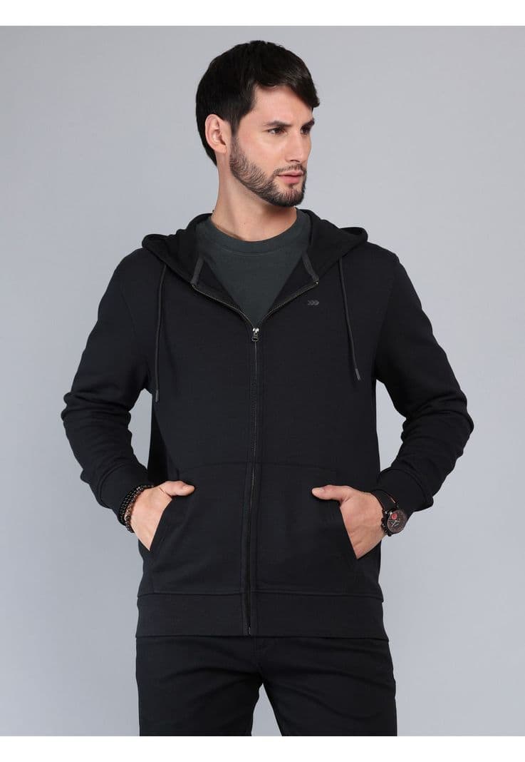 Poleron Con Capucha Regular Fit Negro Arrow PL33025NE S