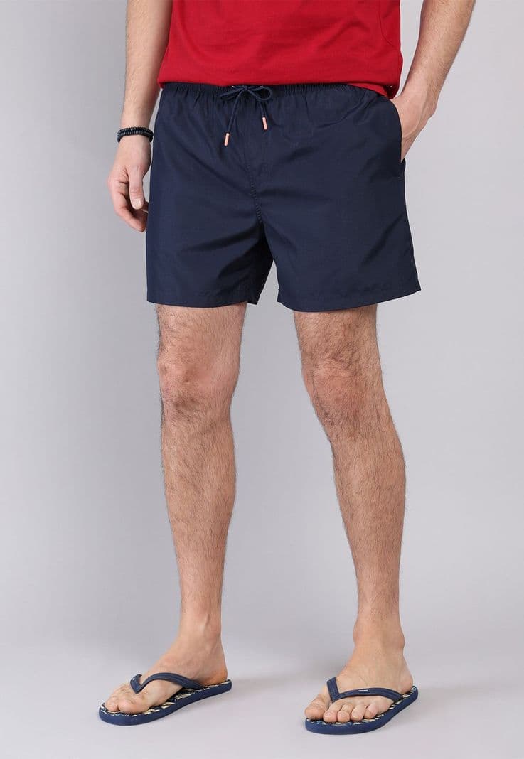Short De Bano Liso Arrow SH32010NB Azul Marino S