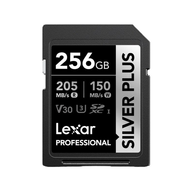 Memoria Sd Lexar Silver Plus 256gb 205mb s Uhs i U3 V30 4k Plata