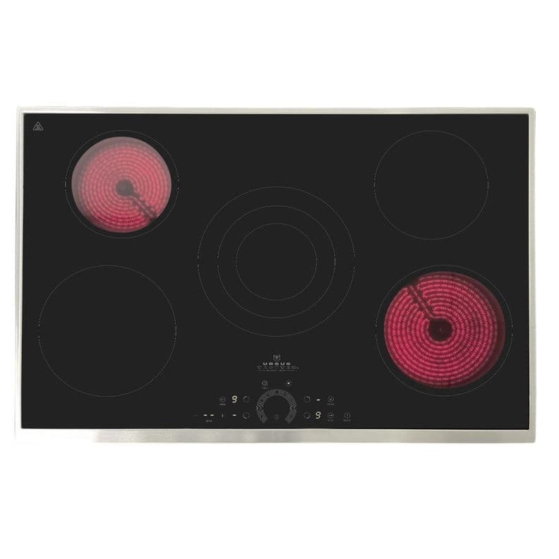 ENCIMERA VITRO URSUS TROTTER-VCT 5PLATOS INOX Negro