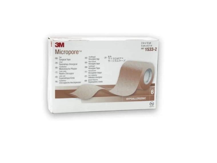 Micropore 3M (Sin Dispensador) 5 Cm X 9,1 M Piel 1533-2 x 6 unidades Blanco