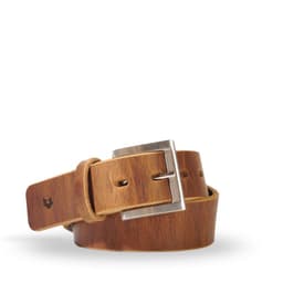 Cinturon Hombre De Cuero Liso Casual Cafe Veroz Cafe Claro 105 CM