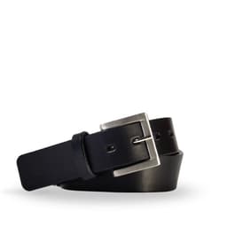 Cinturon Hombre De Cuero Liso Casual Negro Veroz 90 CM