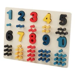 Tablero numerico de madera