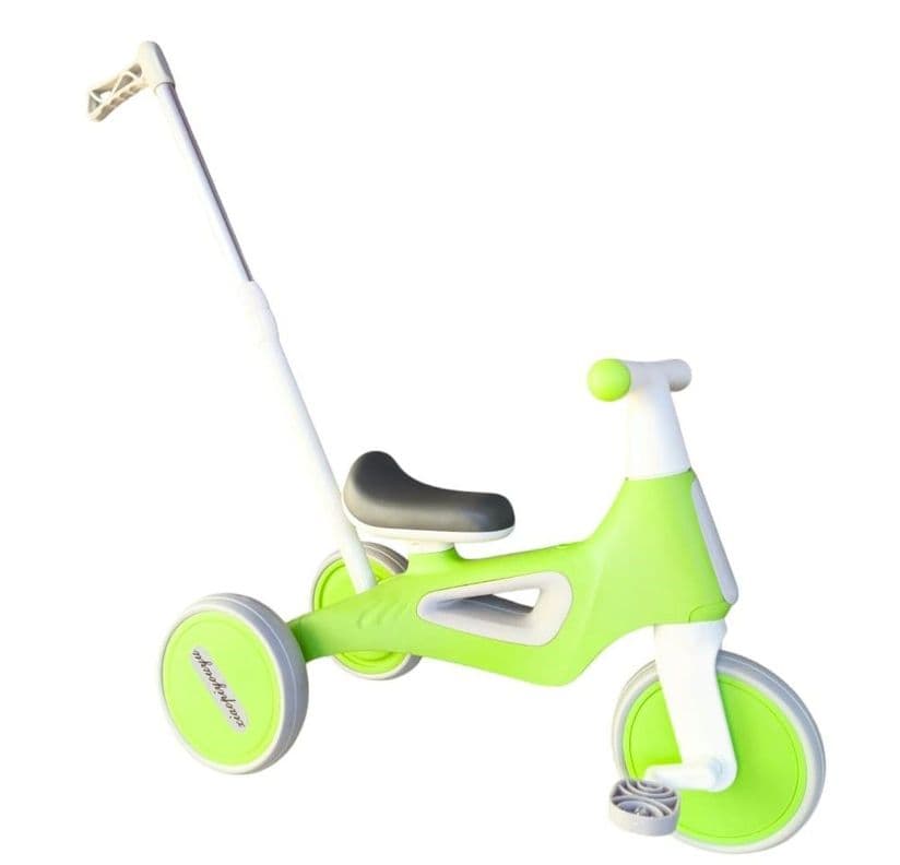 Triciclo Infantil Multifuncional 5 en 1 con Pedales Verde