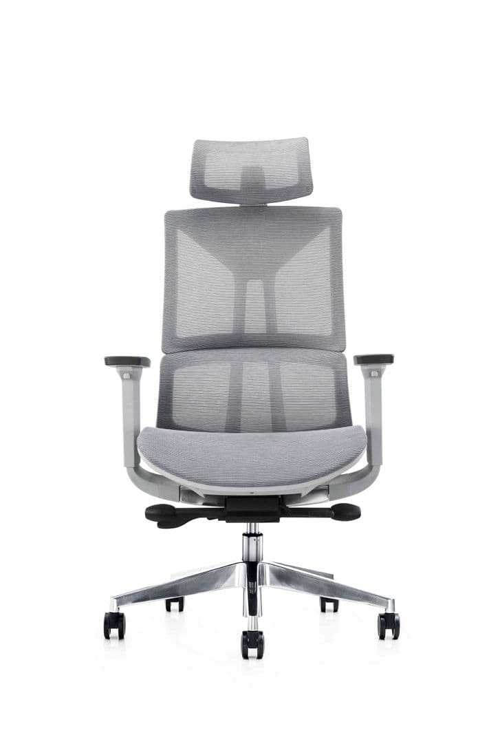 Silla Gerencial Premium de Oficina Serena Gris