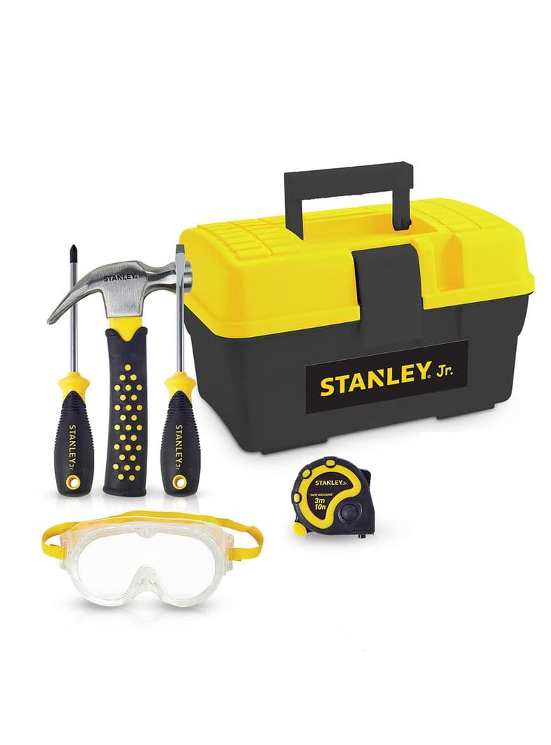 Caja de Herramientas para ninos 5 unidades Stanley Jr Amarillo