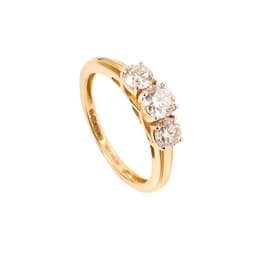 Anillo tricillo Oro Amarillo 18k. Talla 13