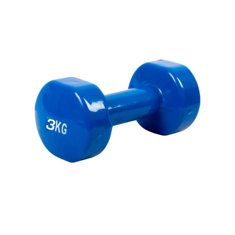 Mancuerna 3kg Antideslizante Vinilica Azul 3 Kg