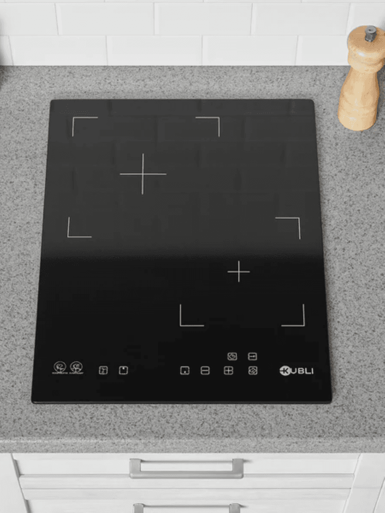 Encimera Vitroceramica 2 Quemadores 35 cm Kubli Plus Negro