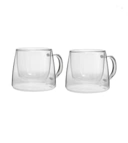 Set 2 Mugs de vidrio 250ml Coquinaria Transparente