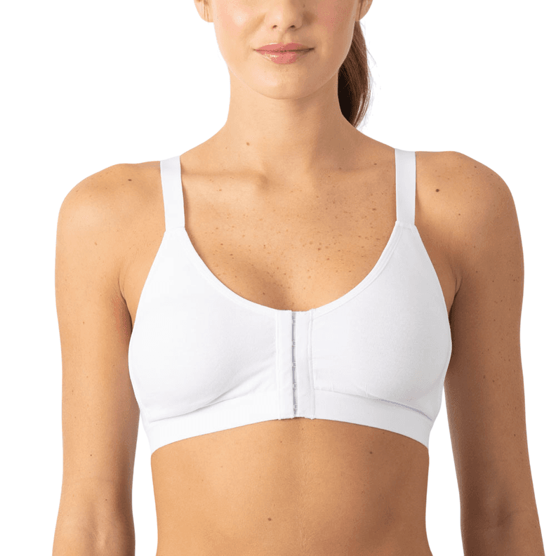 Sosten Deportivo Apertura Frontal Algodon Mujer Lady Genny Blanco 40B