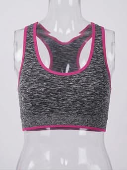 Top Deportivo Nylon Estampado Nina LADY GENNY Gris 10-12 Anos