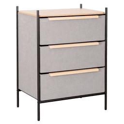 Velador Cajonera 3 Cajones Carry All Linea Minimalist