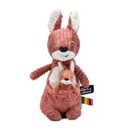 Peluche Canguro Allezou Mama y Bebe - Terracota