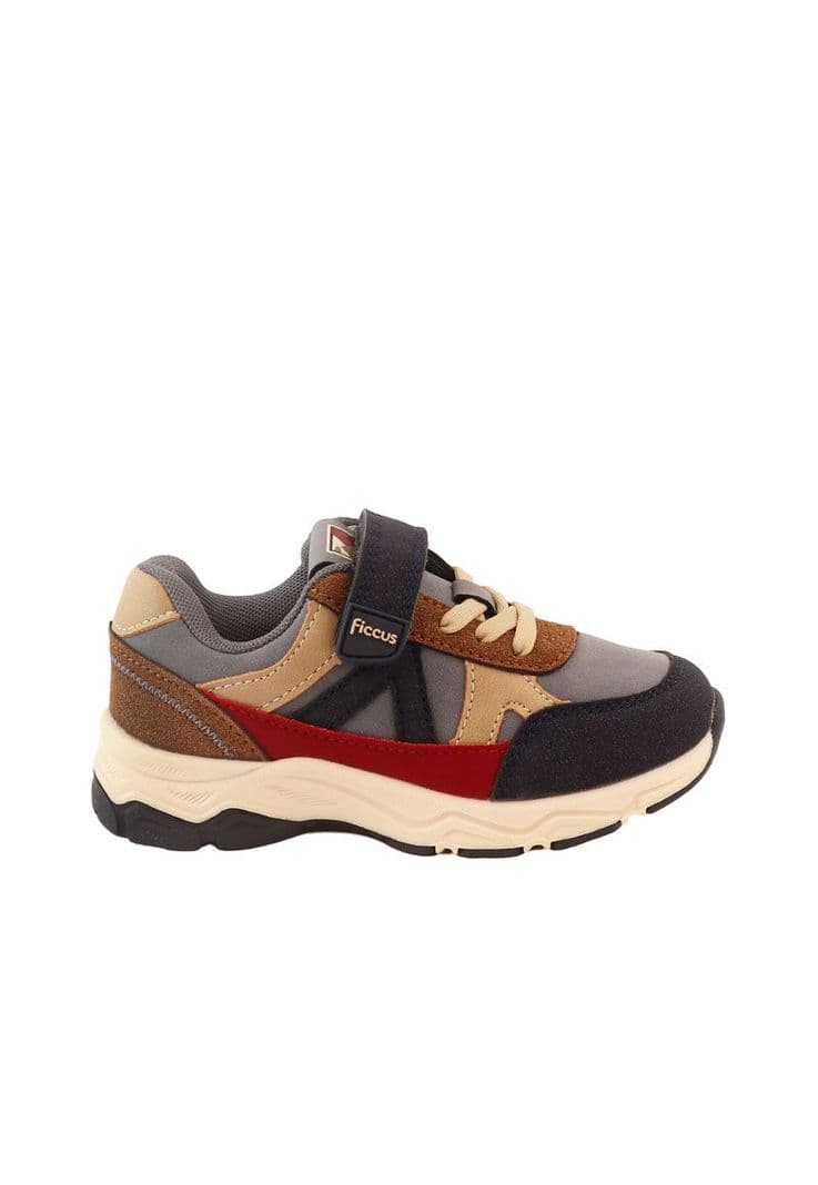 Zapatilla sport velcro elastico kids nino 860 Azul 22