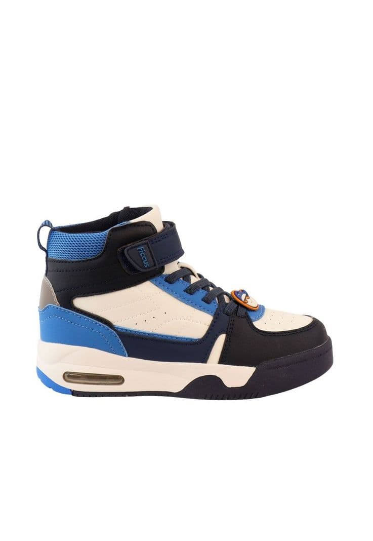 Zapatilla urbana cana velcro elastico junior nino 898 Azul 35