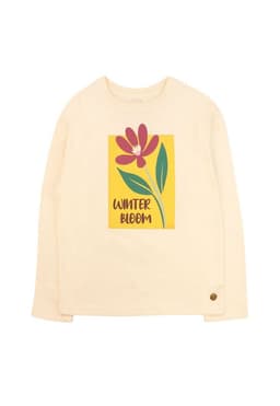 Polera kids nina h/caido adventure 277R Blanco 2