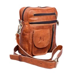Bolso Bandolera De Cuero Natural Cafe Clasico Cedar Franz Mossi