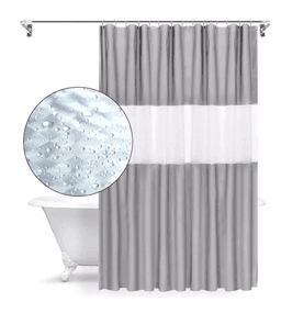 Cortina Bano Ducha 180x200 Gris