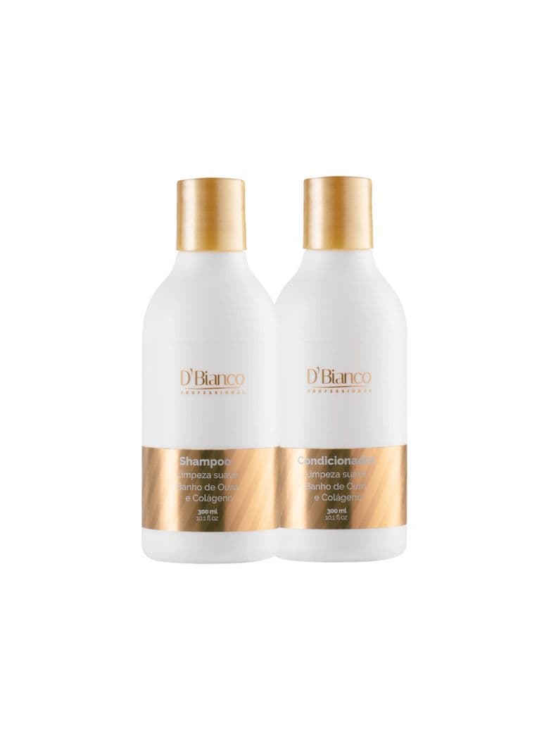 Shampoo + Acondicionador Bano de Oro DBianco Blanco