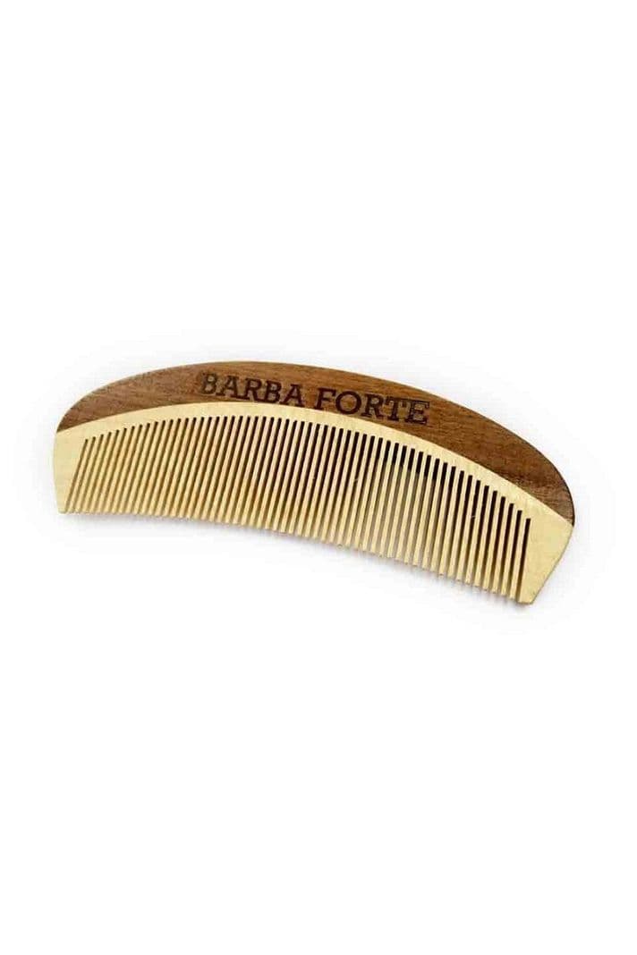 Peine de Madera Barba Forte Fino12 cm Cafe