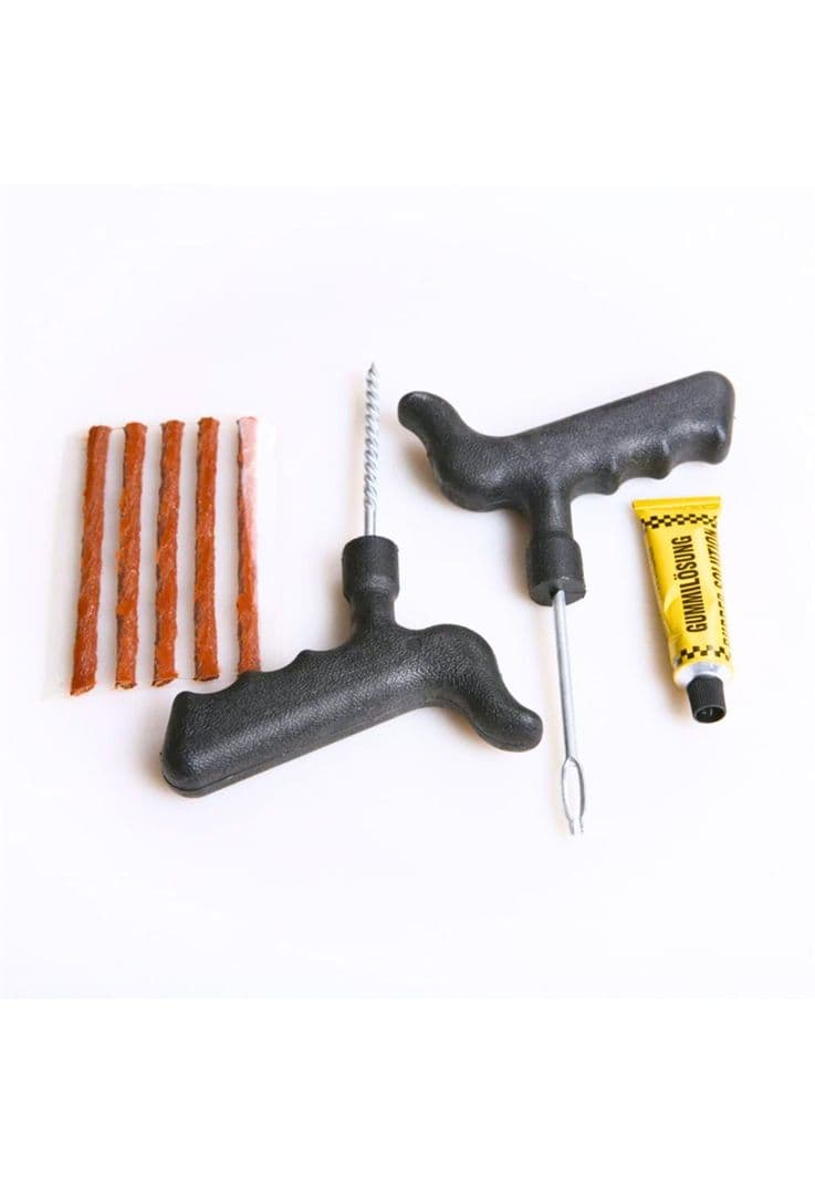 Kit Reparacion Emergencia Pinchazo Neumaticos Automovil Negro