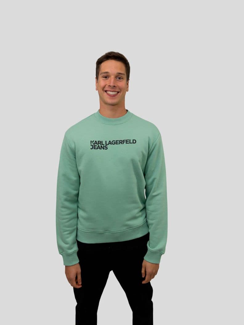 Poleron regular fit - K/ESSENTIAL Verde Karl Lagerfeld S