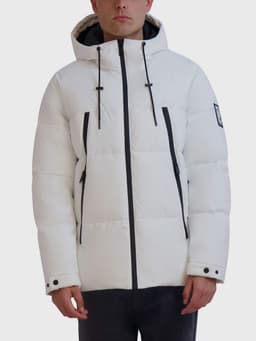 Parka con bolsillos alargados Blanco XL