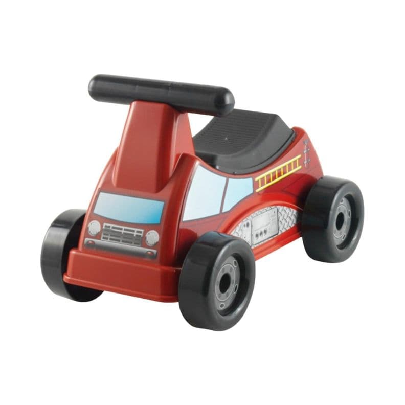 Correpasillo Andador Cuadrimoto Bombero 48x27x31 Cms Rojo