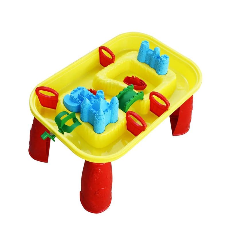 Mesa de Juegos Agua y Arena 38 x 58 x 38 cm + 9 accesorios Rojo