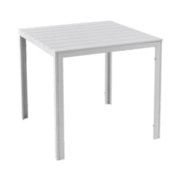 Mesa Terraza Polywood Impermeable 78X78cm Blanca Northwest Blanco