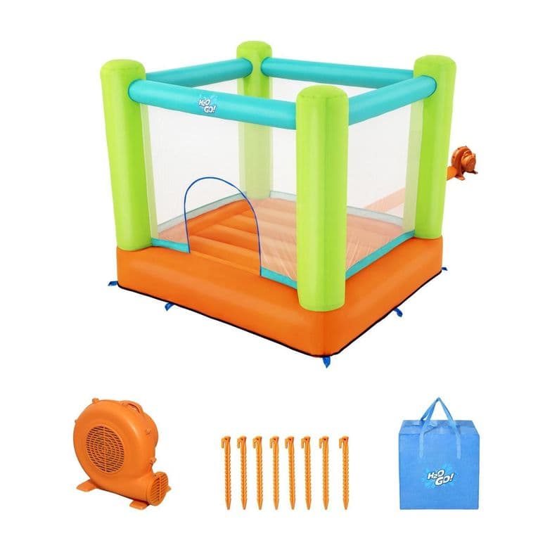 Castillo Saltador Inflable para ninos 1.94m x 1.75m x 1.70m Naranjo