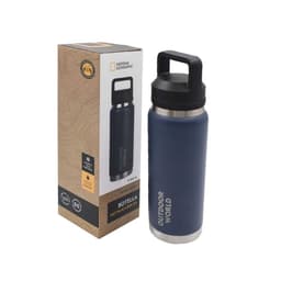 Botella Metalica Termica Doble Boca Ajustable Angosta y Ancha 800ml Azul