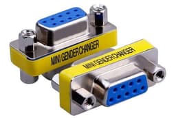 Copla Serial Rs232 9 Pines Adaptador Db9 Hembra Hembra 9 Pin Plata