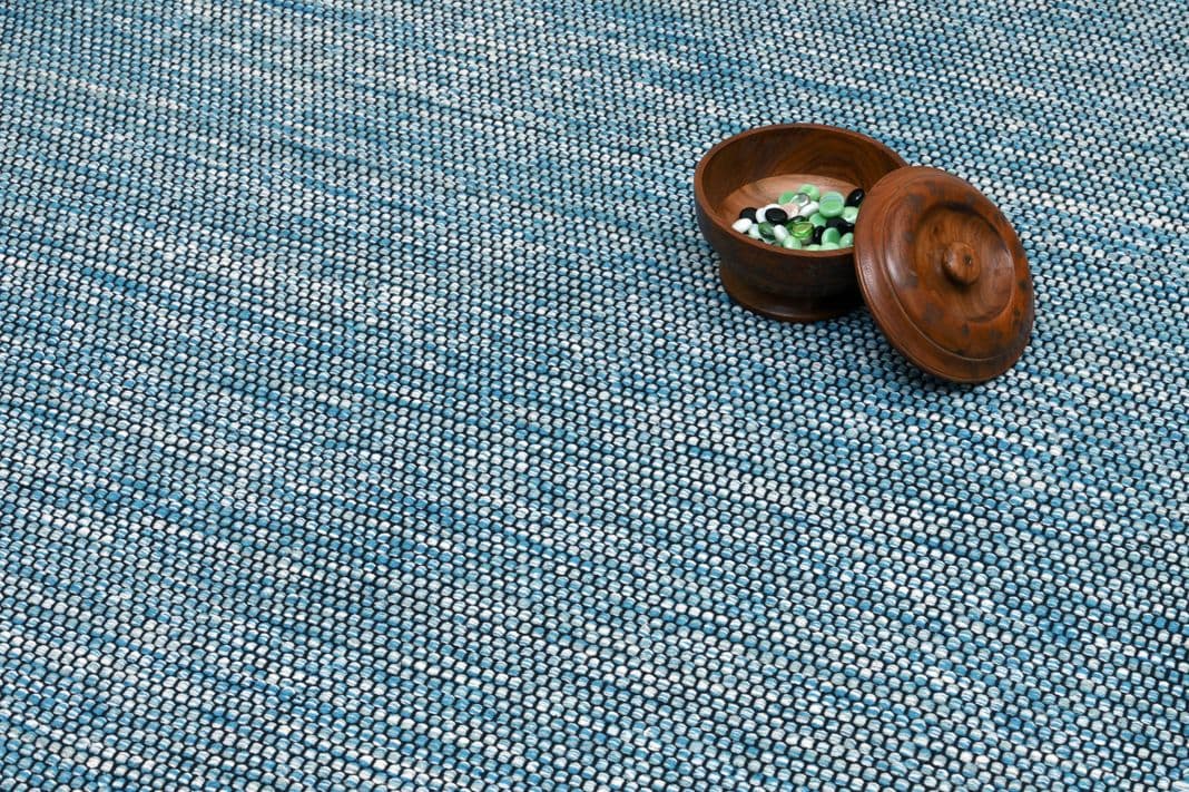 Alfombra Deco Mush negro Azul Moderno Natural1,5x2,1 mts L