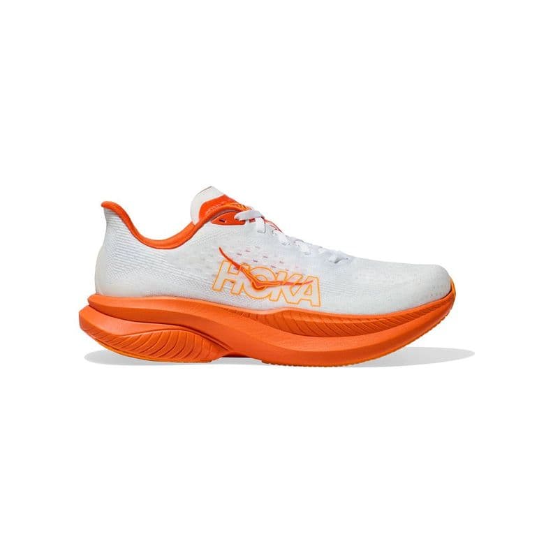 Zapatillas Mujer Running Hoka Mach 6 Frost/Lava Blanco 35