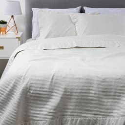 CUBRECAMA BORDADO PREWASH 2 PLAZAS BLANCO H Blanco/Blanco