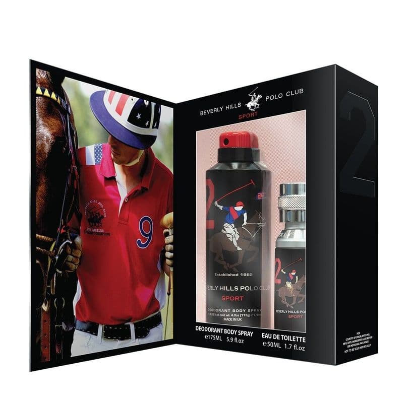 Set Club Polo Beverly Hills Sports Men Two EDT 50ML + Deo