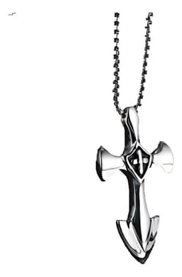 Collar De Cruz Medieval Hombre Caballeros Moda 2020 I Plateado
